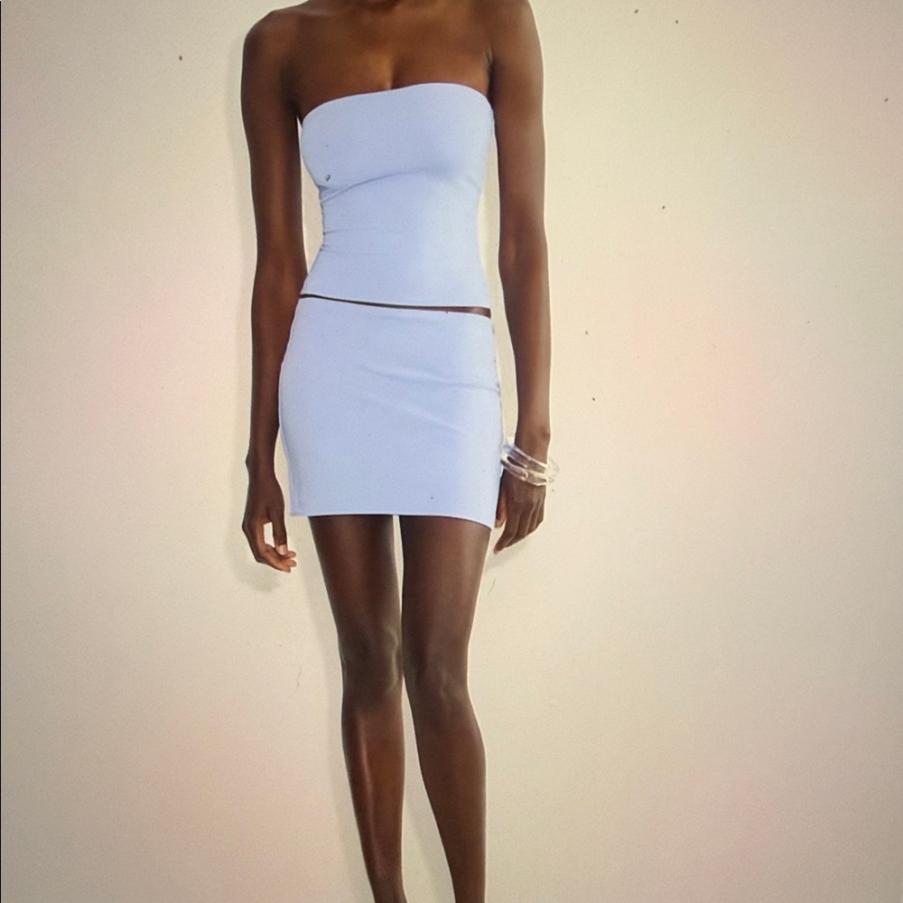NWT Babaton Iceberg Blue Contour Tube Top